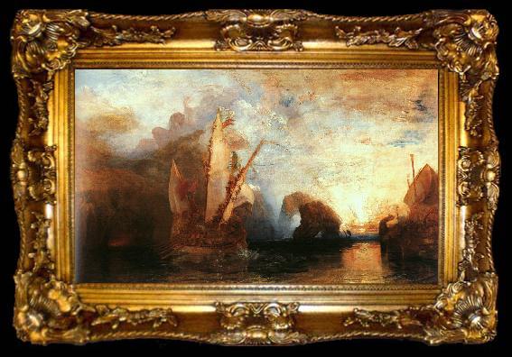 framed  Joseph Mallord William Turner Ulysses Deriding Polyphemus, ta009-2